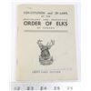 Image 1 : #922 ORDER OF ELKS OF CANADA VINTAGE