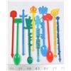 Image 1 : #929 LOT OF 10 VINTAGE STIR STICKS 1960'S 70'S