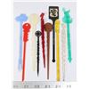 Image 1 : #930 LOT OF 10 VINTAGE STIR STICKS 1960'S 70'S