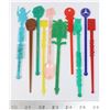 Image 1 : #931 LOT OF 10 VINTAGE STIR STICKS 1960'S 70'S