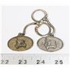 Image 1 : #956 LOT OF 2 KEYCHAINS VINTAGE TRUCK BIG RIG