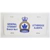 Image 1 : #966 VINTAGE LICENSE PLATE LETHBRIDGE