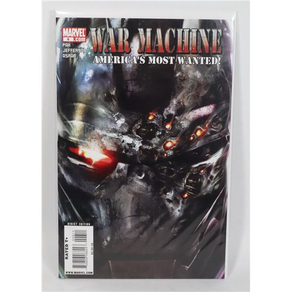 #1148 MARVEL COMICS WAR MACHINE #6 2009 COMIC BOOK