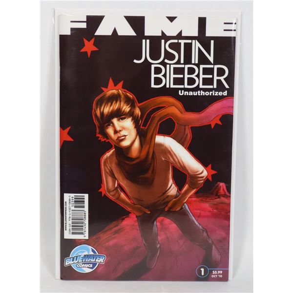 #1152 BLUE WATER COMICS FAME JUSTIN BIEBER
