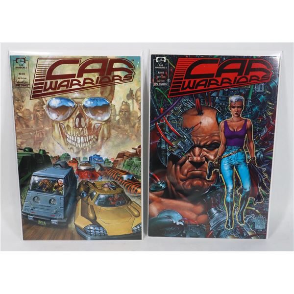 #1368 EPIC COMICS CAR WARRIORS #2 + #3 1991