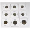 LOT OF 9 ASSORTED COINS INCLUDES  6 1968 CANADA