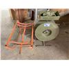 Image 1 : ORANGE BARREL DOLLY & INDUSTRIAL STRAPPING CART