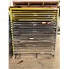 Image 2 : LARGE METAL MATERIAL STORAGE RACK FILLED WITH ASSORTED SHEETS OF LAMINATE-APPROX. 12FT X 6FT X 6FT