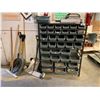 Image 1 : METAL PARTS BIN UNIT WITH CONTENTS, MAGNETIC FLOOR SWEEPER,SHOVELS, SQUEEGEES,ETC