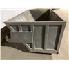Image 2 : LARGE GREY METAL FORKLIFT DUMP BIN-APPROX. 6FT ACROSS X 3FT WIDE