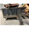 Image 2 : LARGE BLACK METAL FORKLIFT DUMP BIN-APPROX. 8FT ACROSS X 4FT WIDE