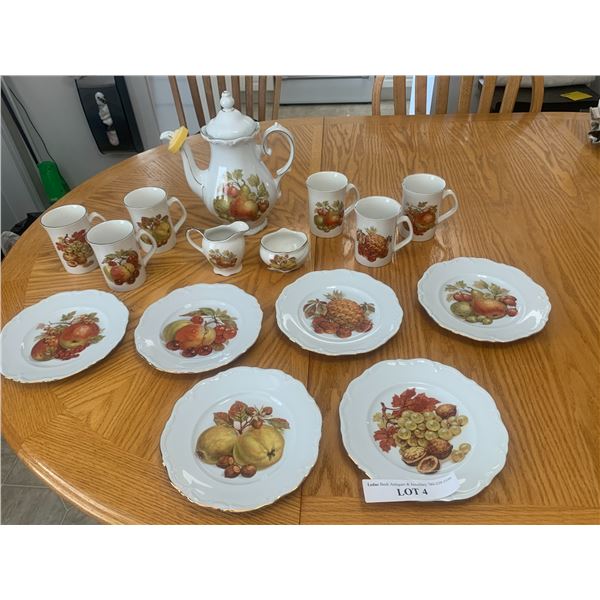 Winterling Roslau China from Germany, Coffee Pot, Mugs,Cream & Sugar Bowl & Plates