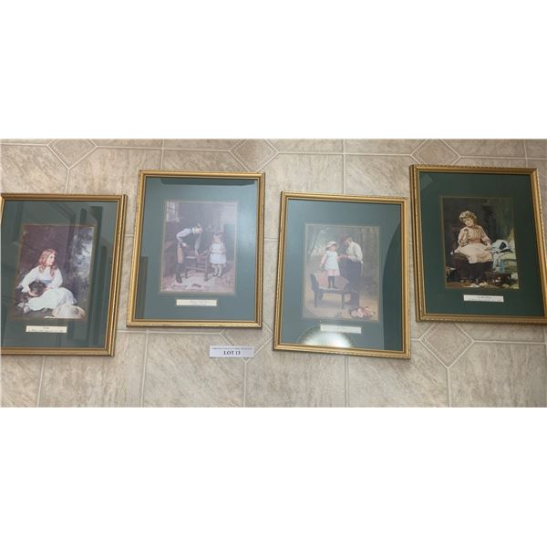 4 Beautifully Framed Pictures - Making a Dolls House, The Thorn, Not Much Wrong & Heather