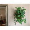 Image 2 : Lg Framed Wall Mirror & Two Silk Plants in Baskets Wall Décor