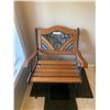 Image 1 : Wrought Iron & Wood Outdoor Seat