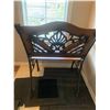 Image 4 : Wrought Iron & Wood Outdoor Seat