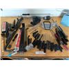 Image 1 : Assortment of Screw Drivers, Wrenches, Pry Bars, Picks, Wire Brushes, Plastice Wedges, Pull Bars and