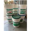 Image 2 : 7 Plastic Buckets w 4 Lids & Green Plastic Watering Bucket