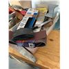 Image 3 : Large Carpenters Square, Assortment of Sand Paper, Box of Rags, Water Proof Drywall Screen, Pull Cor