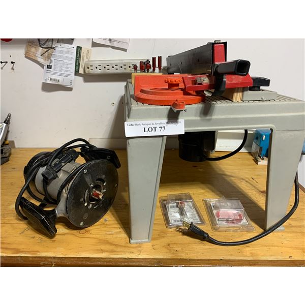 Router & Sabre Saw Table, Craftsman Circle Saw - Beck Auctions Inc.