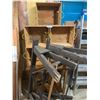 Image 1 : Wooden Storage Boxes w Lids, Rope Handles, Small Wooden Work Table, Two Saw Horses 5' & Homemade Ste