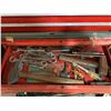 Image 11 : Lg  Axe, Craftsman Portable Tool Box Set, Hack Saw, Ratchet & Socket Set, Fly Swatter, Safety Glasse