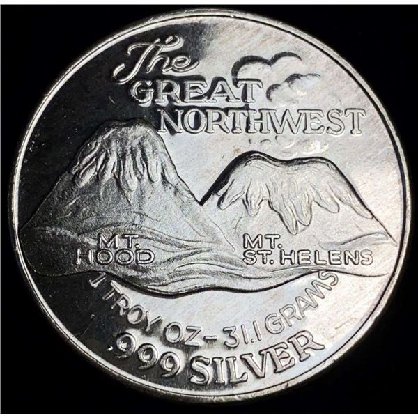 The Great Northwest Proof 1 ozt .999 Silver Trade Unit