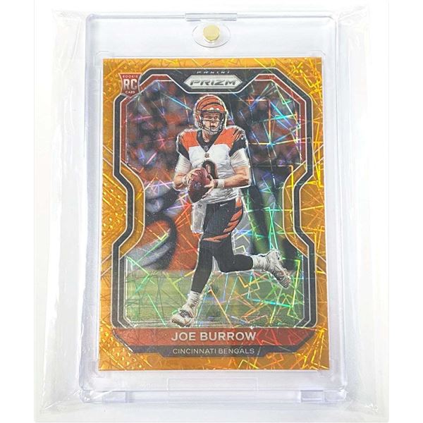 2020 Panini Prizm Orange #307 Joe Burrow Rookie Card