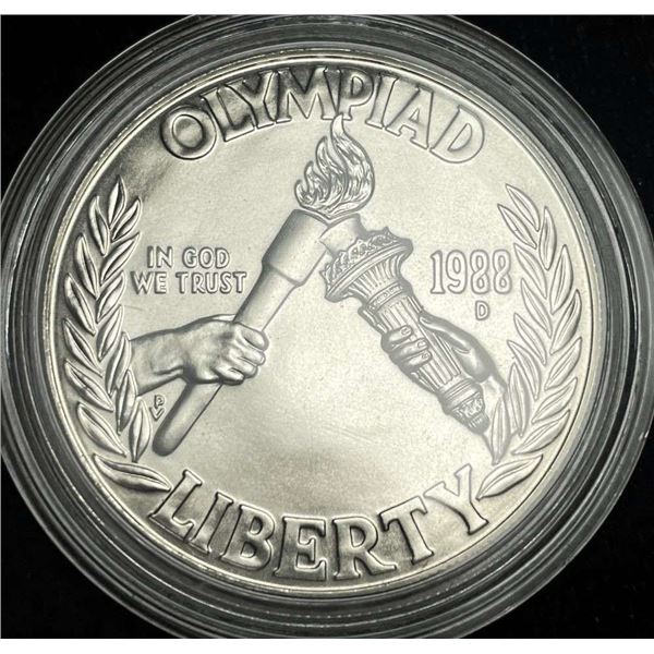 1988-D U.S. Olypmic Commemorative Silver Dollar