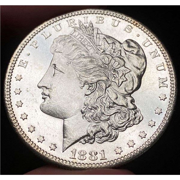 1881-S Morgan Silver Dollar MS65