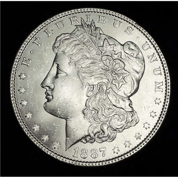 1887 Morgan Silver Dollar MS64