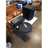 Image 1 : POLK AUDIO POWERED SUBWOOFER, YAMAHA CENTER SPEAKER WITH POPUP LIGHTSHADE