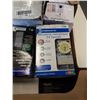 Image 3 : BOX OF TIMERS, BAKEWARE RACK, DISPENSERS AND MORE