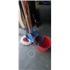 Image 2 : 2 DUSTMOP 48" WIDE WITH ONE HEAD AND MOP BUCKET WITH MOPS