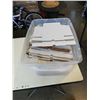 Image 1 : TOTE OF CARDBOARD BOXES