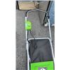 Image 8 : GREEN WORKS ELECTRIC LAWN MOWER WITH CATCHER AND GRASS HOG WEED TRIMMER BOTH WORKING