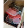 Image 8 : 2 BOXES OF FOOD CONTAINERS, SERVING DISHES AND MORE