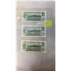 Image 2 : 3 MINT 1973 CANADIAN 1 DOLLAR BILLS - LAST ISSUE OF BILL