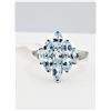 Image 1 : STERLING SILVER NATURAL BLUE TOPAZ RING, 9 TOPAZ (2.43CTS), W/A $515.00, SIZE 7, BLUE TOPAZ IS THE B