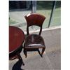 Image 3 : VINTAGE TABLE AND STUDDED CHAIR