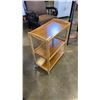 Image 2 : BAMBOO 3 TIER ROLLING CART