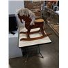 Image 1 : WOODEN RIDE ON ROCKING HORSE