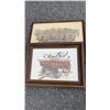 Image 3 : 4 FRAMED PRINTS AND WOOD FLAMINGO ON STAND
