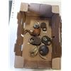 Image 2 : VINTAGE WEBSTERS DICTIONARY, 6 PADLOCKS AND SMALL CREE GOOSE DECOY