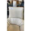 Image 2 : BENNET FURNITURE LEATHER SWIVEL RECLING ARMCHAIR RETAIL $1200