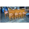 Image 1 : RATTAN PATIO BAR WITH 6 CHAIRS