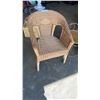 Image 2 : METAL STOOL WITH LAUNDRY HAMPER,RATTAN ARMCHAIR AND WASTE BIN