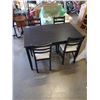 Image 2 : BLACK IKEA DINING TABLE AND 4 CHAIRS