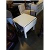 Image 1 : WHITE IKEA DINING TABLE AND 2 CHAIRS