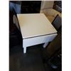 Image 2 : WHITE IKEA DINING TABLE AND 2 CHAIRS